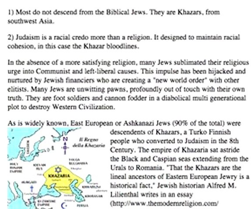 The Jewish people have been deceived! By Henry Makow, PhD