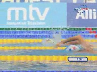 Sebatien Rouault champion d'Europe 800m Libre Budapest 2010