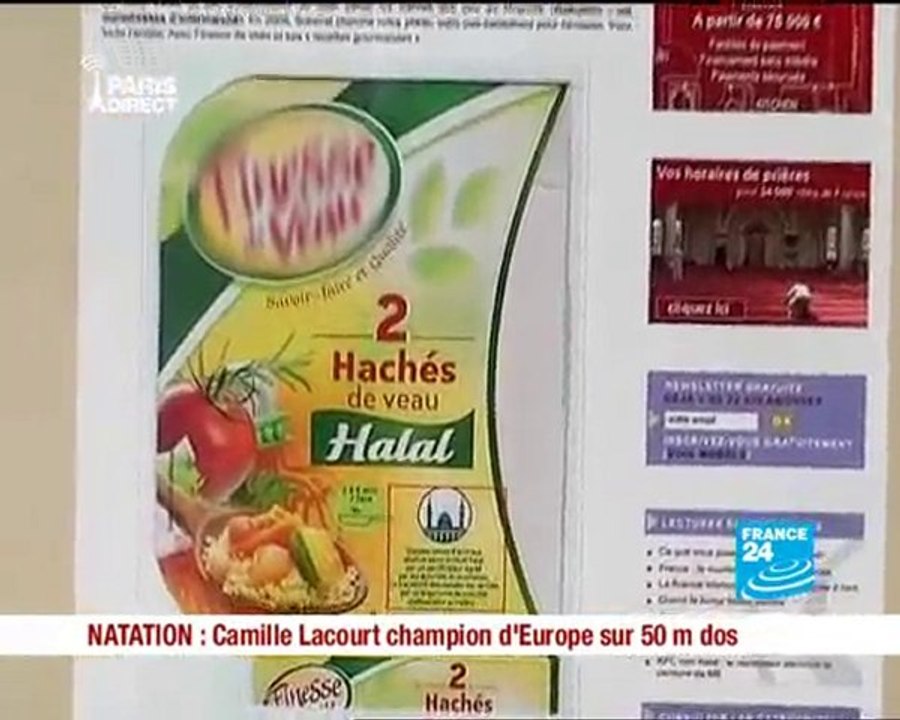 Halal et les dessous du businness (reportage France 24)