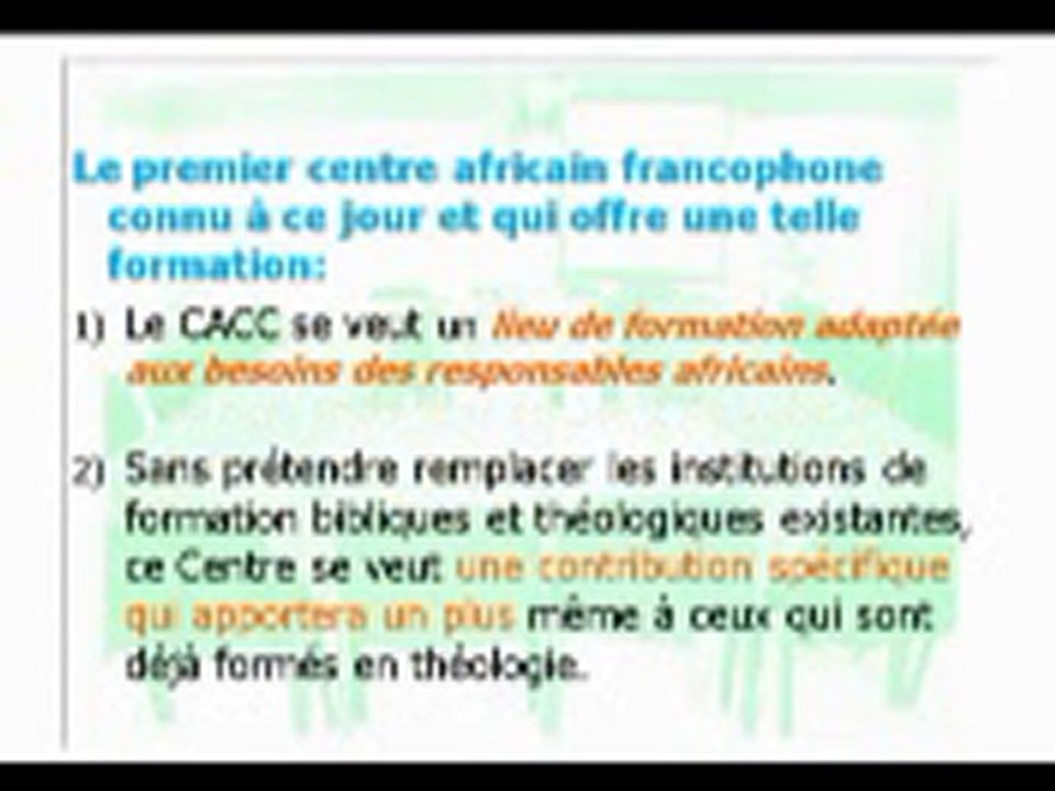 LE PROJET CACC