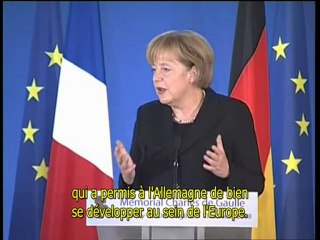 Discours Angela Merkel inauguration version sous-titrée