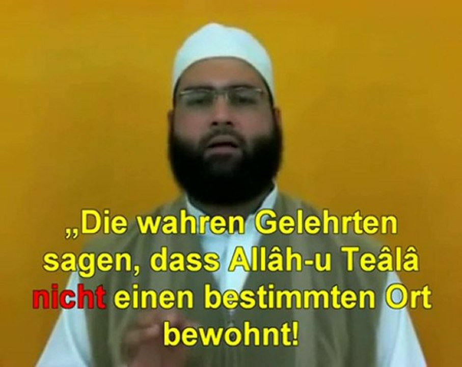 Allâh existiert! Jedoch ohne Ort!