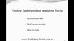 Sydney Wedding Flowers - Choosing Wedding Flowers In Sydney