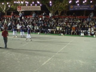 Dernière mène : finale du Mondial de Millau triplette 2010