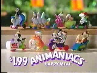 McDonalds Commercial Animaniacs 1994