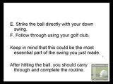 Beginner Golfer - ABC's of the Golf Swing