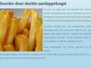 Patat duurder door slechte aardappeloogst