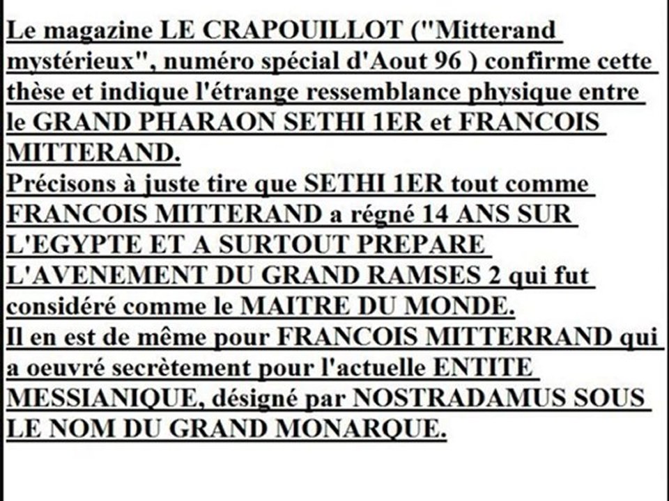 Le Mossad, Matreya, Sioniste, NOM