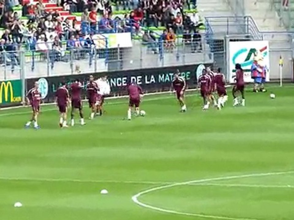 Caen lyon échauffement