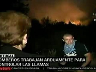 Bomberos trabajan arduamente para controlar las llamas