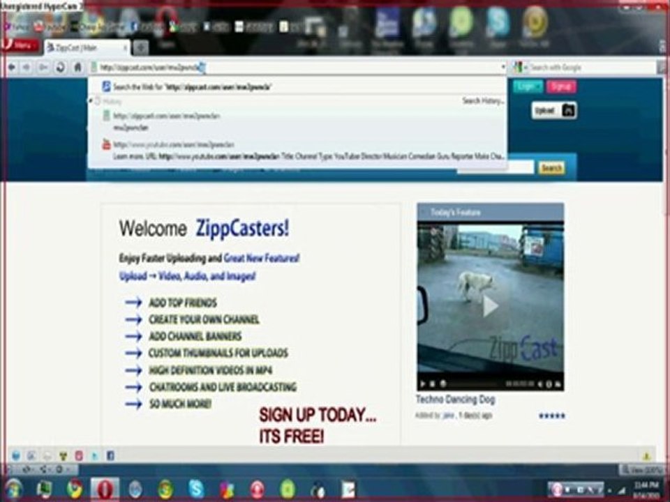 * NEW SITE LIKE YOUTUBE * * ZIPP CAST *
