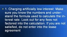 Common Tricks Used By Auto Lease Scammers