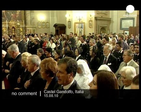 Pope celebrates Assumption mass - no comment