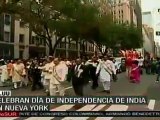 Celebran día de independencia de India en Nueva York