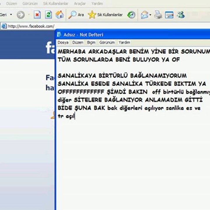sanalikaya bağlanamıyorum
