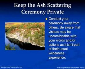 Scattering Ashes in the Beautiful Boundary Waters in Minneso