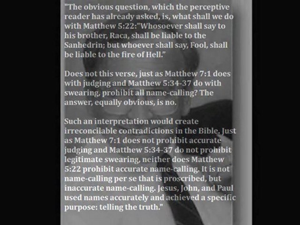 Name-Calling:  What did you call me?