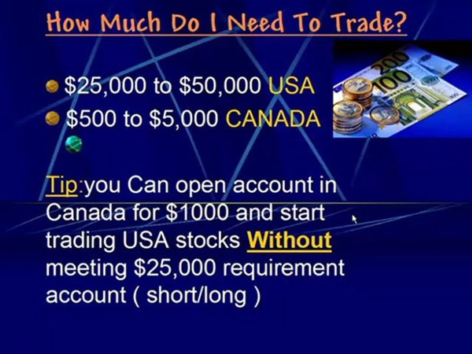 HOW MUCH DO I NEED TO TRADE EQUITIES?