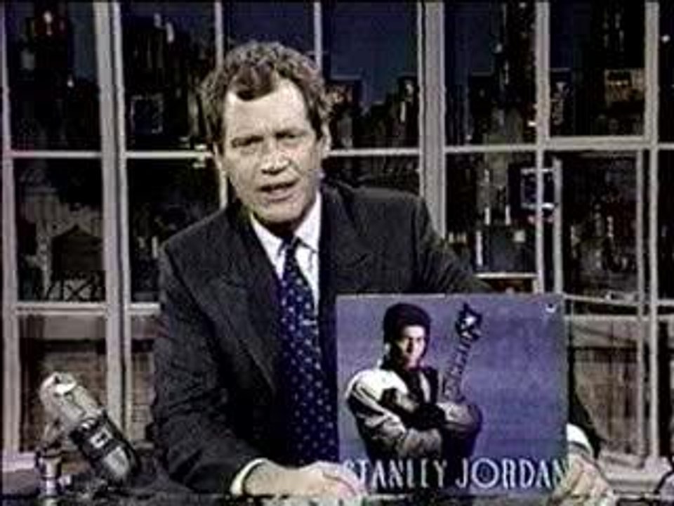 Stanley Jordan - amazing guitar tapping (jazz) on Letterman