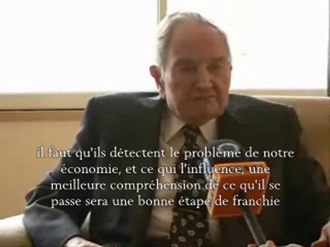 David Rockefeller face à Benjamin Fulford 3sur4