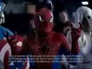 Funny Visa Commercial with Superheroes