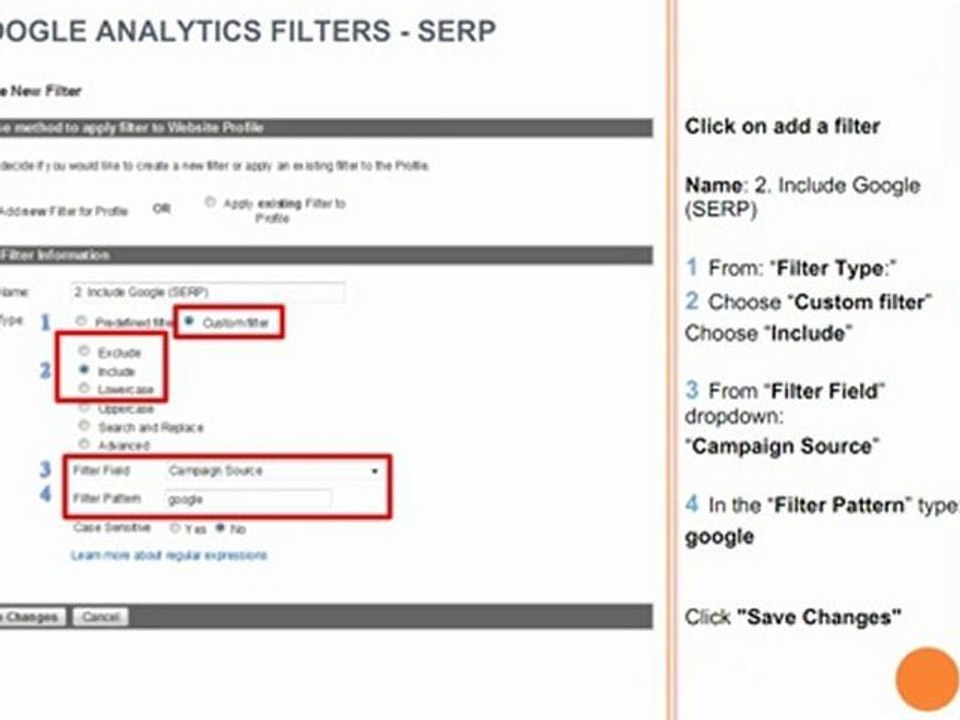 11. Web Analytics: Part 1 - Filters SERP