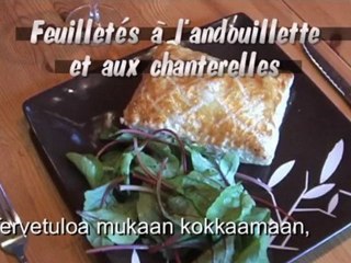 Feuilletés à l'andouillette et aux chanterelles
