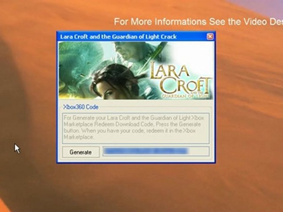 Lara Croft and the Guardian of Light Crack Free on Xbox 360!