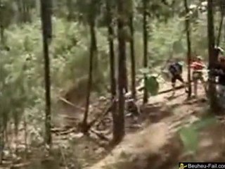 between two trees bmx FAIL