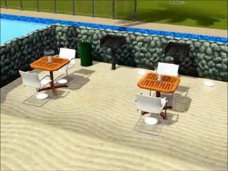 Piscine bleu azur et ses lofts (totalement relooké)