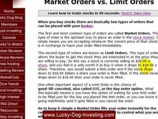 What Are Market and Limit Stock Orders
