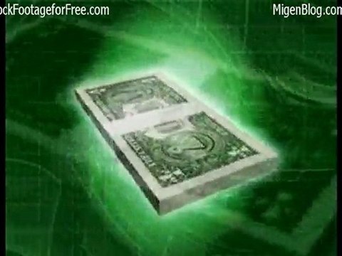 Free Looping Background - Stack of Money