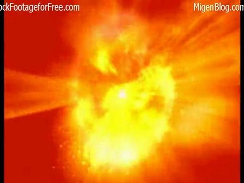 Free Looping Background - Fiery Explosion