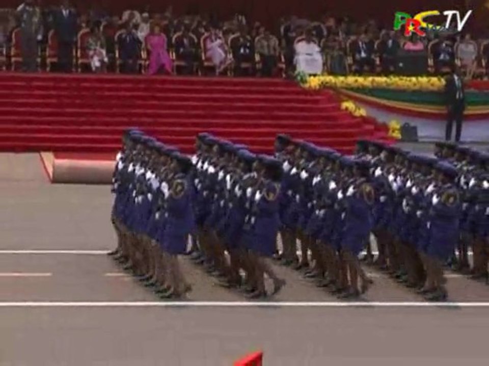 Le Président Paul Biya au Défilé du cinquantenaire du Congo