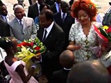 Arrivée Président du paul Biya au Cinquantenaire du Congo