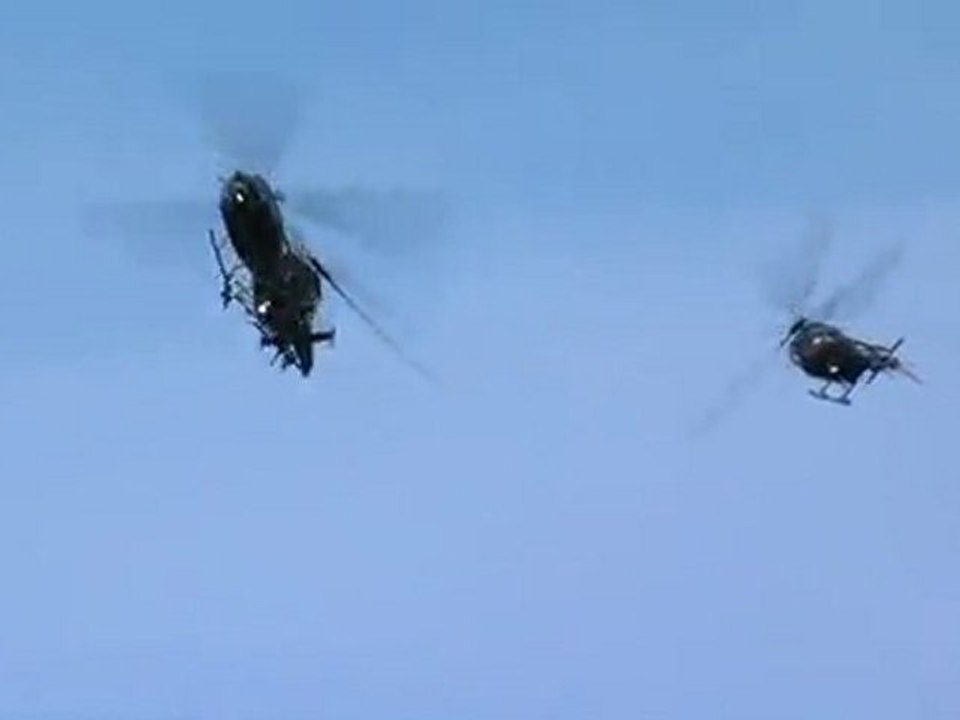 Havada takla atan çılgın helikopterler: Blue Eagles