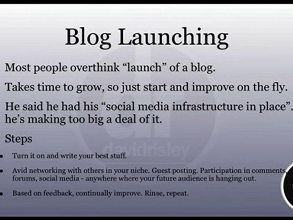 How to Launch a New Blog