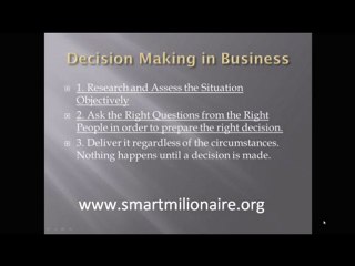 Decision Making In Business: The 3 Master Keys