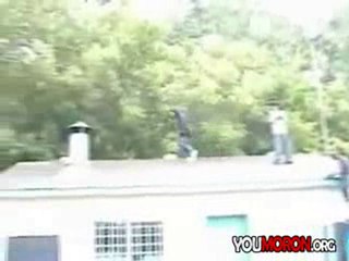 Parkour Roof Jump Fail