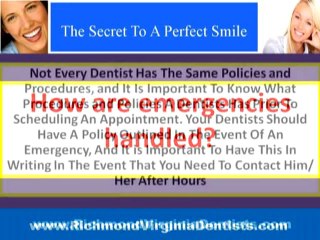 Dentist Richmond Va:Dental Emergencies & Cosmetic Dentistry