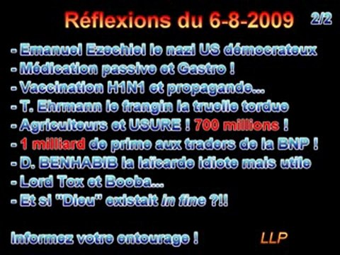 LLP - réflexions 7 août 2009 2 sur 2