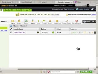 godaddy domain name push to another godaddy