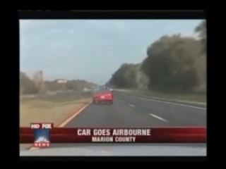 Car Goes Airborne During Police Chase