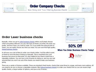 Business checks