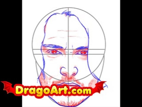 How to draw Johnny Depp, step by step