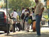 Expelled Roma arrive in Romania