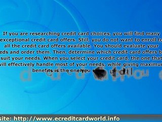 Credit Cards - Finding The Right One May Be A Challenge