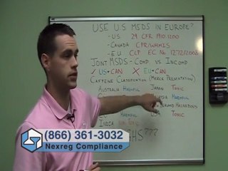 Can I Use My U.S. MSDS in Europe or Canada?