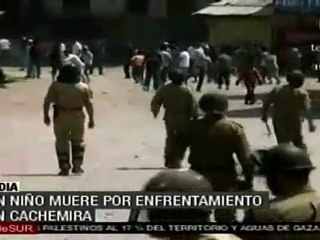 Muere un niño durante enfrentamientos en Cachemira