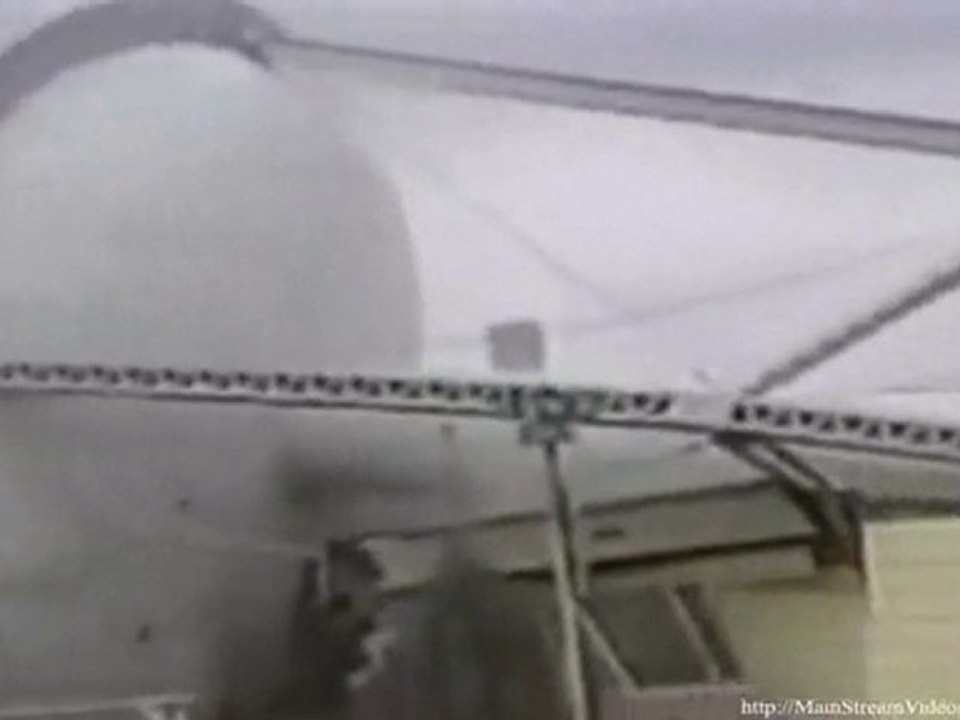 Water Tower Crushes House